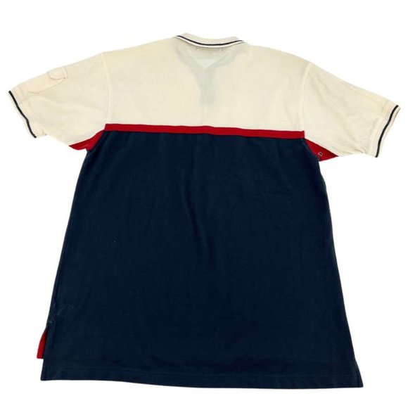 Tommy Hilfiger | Men's Short Sleeve Top | White, Navy & Red | Size L - Picture 2 of 2